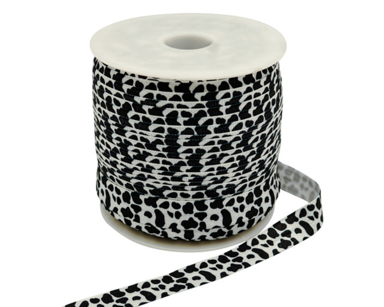 5/8 x 50 Yards White and Black Chevron Fold Over Elastic Sewing Trim